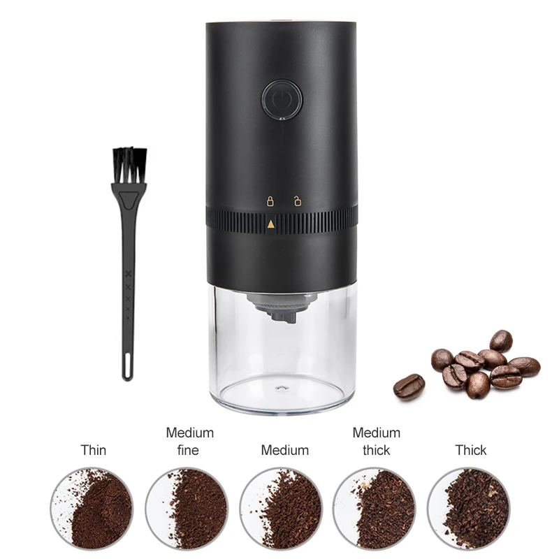 Electric Coffee Grinder Portable Professional Coffee Beans Maker USB