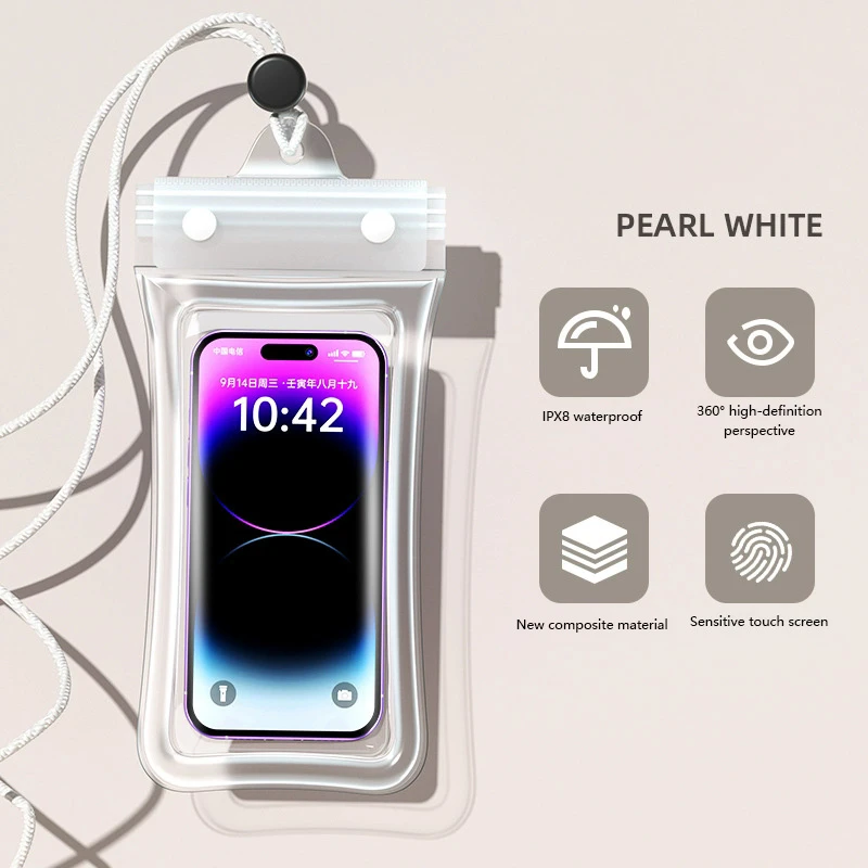 Universal Floating Waterproof Phone Protector Bag - Outdoor Airbag Swimming Cover