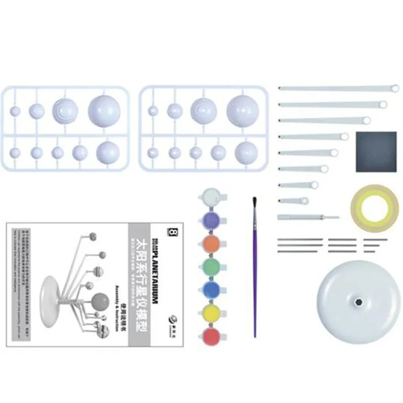 Children Toys Planetary Model Puzzle Assembled Solar System Planetary Kids DIY Toy Set 3D Puzzle Toy Educational Puzzles New 6