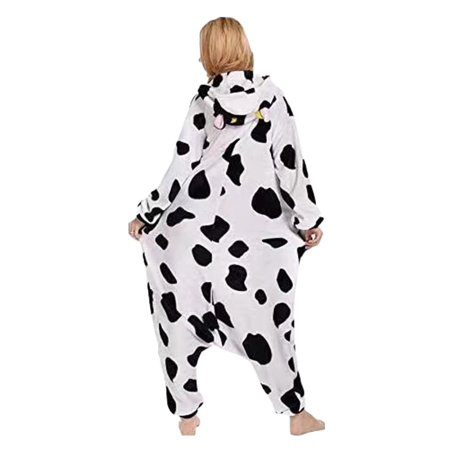 1Pcs/lot Cute Cartoon Women Adult Onesie Pajamas Owl/Cow/Dinosaur Shape Home Sleepwear for Daily Adult Cosplay Costume