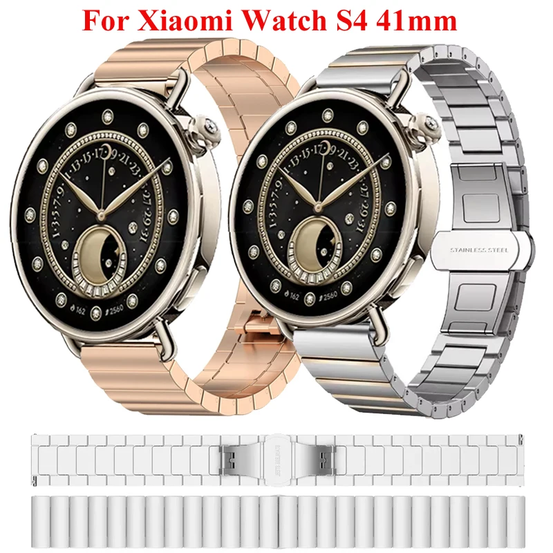 Sleek 18mm Stainless Steel Metal Watchband