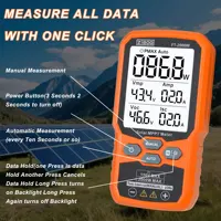 ZIBOO FT-2000W testeur de panneaux solaires compteur MPPT tension de Circuit ouvert et courant de court-circuit, avec rétro-éclairage et maintien des données, FT-1000W. 4