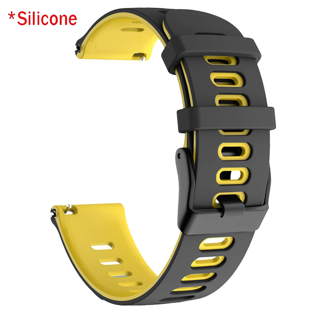 Premium Silicone 22mm Watch Strap - Versatile Sports Wristband Bracelet