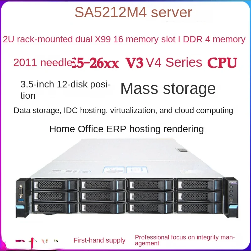 

12-Disk Server Ddr4x99 Dual-Channel Large Capacity Storing Supports 18T Seconds R730xd
