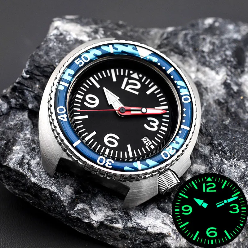 Turtle Abalone Dive Watch Wth Nh35 Nh36A Stainless Steel Diving Men Automatic Watch 200M Waterproof Design Mod 6105 6139