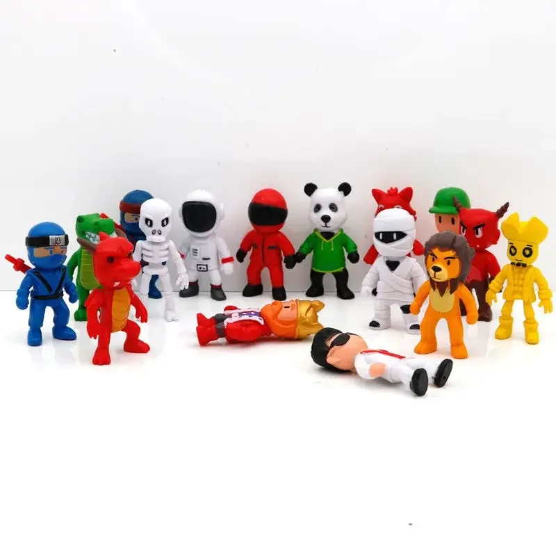 16 Pezzi Inciampa Ragazzi Action Figure Statue Multiplayer Challenge Types Anime Cartoon Game Pvc Model Collection Toys Regali Per Bambini