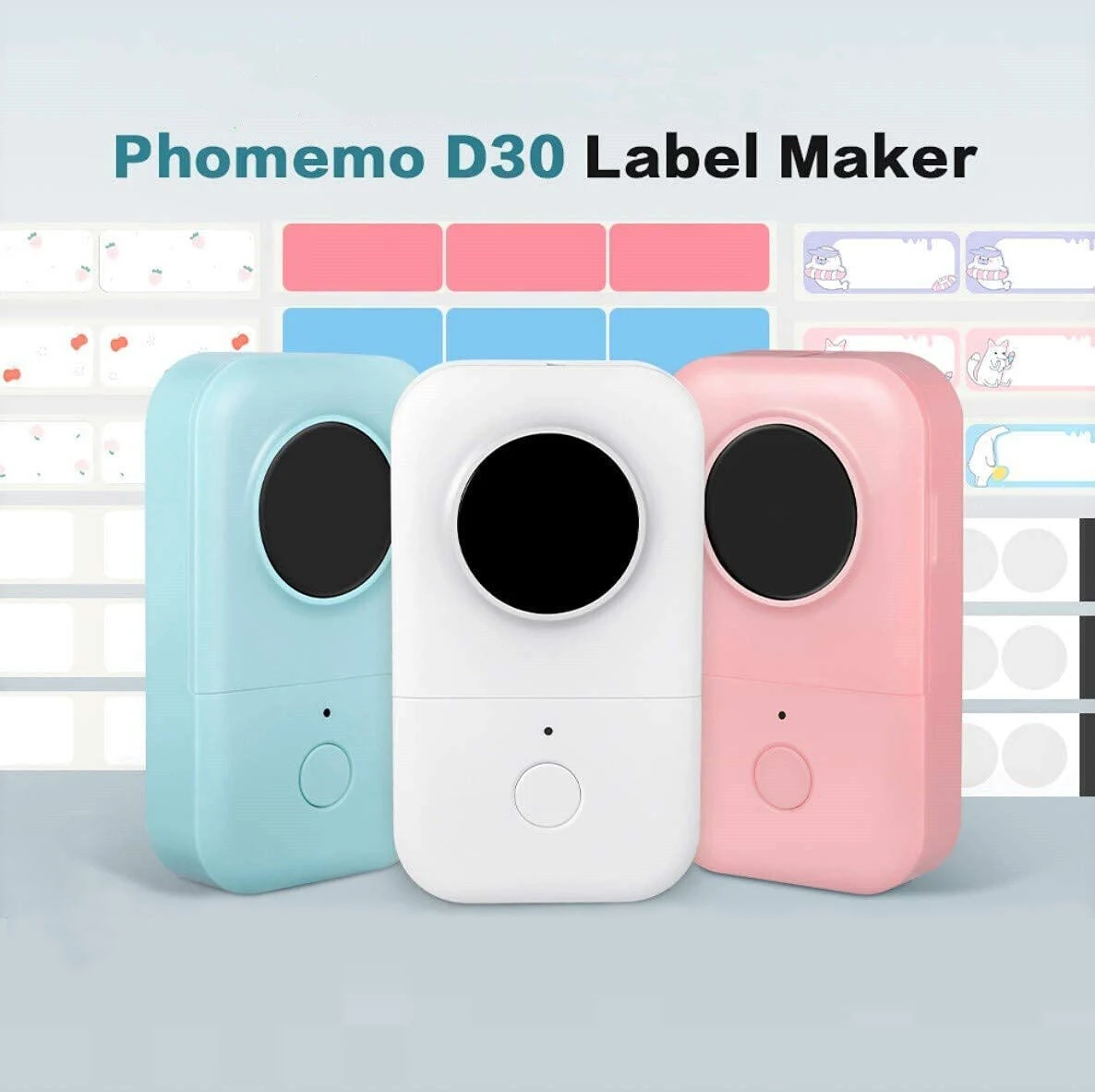 Phomemo D30 Label Makers Machine with Tape - Portable Bluetooth