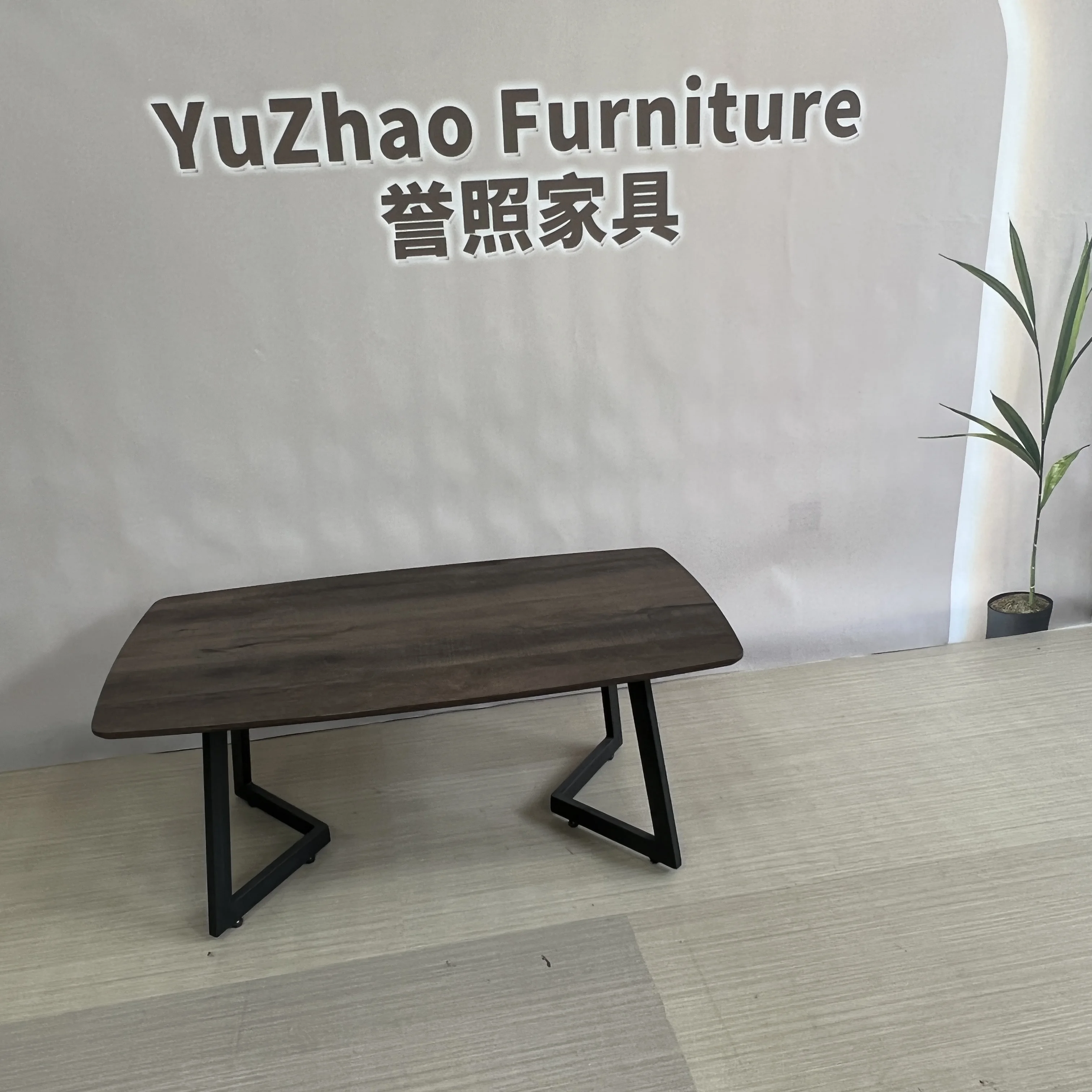 שולחן קפה תעשייתי מודרני בצורת מלבן עם עץ MDF בסגנון עתיק לשימוש בחדר השינה עם עץ מוצק