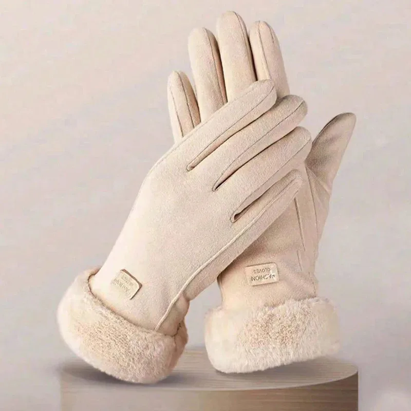 Women's Gloves Warm Windproof Winter Gloves For Women Cold Resistant Touch Screen Gloves Finger gloves Christmas Accessories - 2