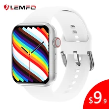 LEMFO – montre connectée NFC pour hommes et femmes, bracelet avec appels Bluetooth, chargeur sans fil, étanche IP67, cadran personnalisé, 2022, 1.9 pouces, pour Android