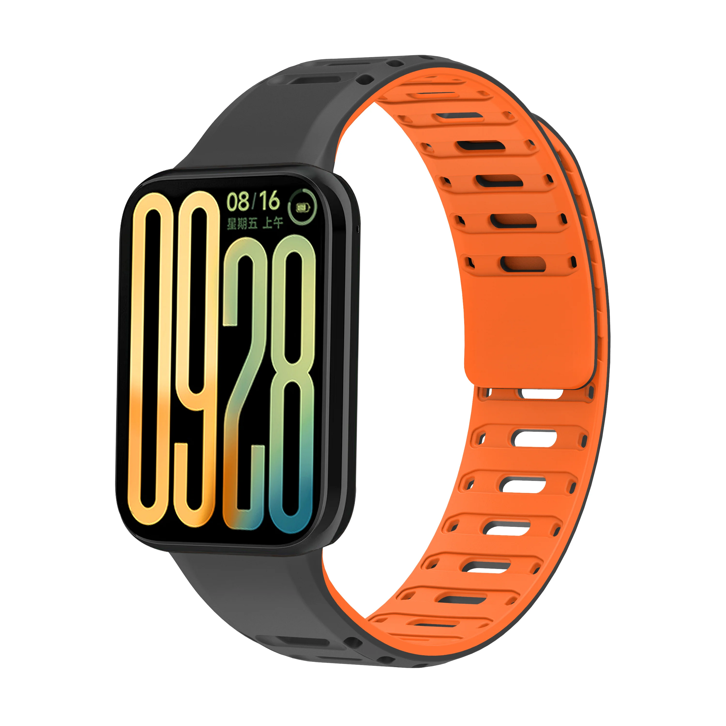 Magnetic Buckle Silicone Watch Strap – Universal Fit