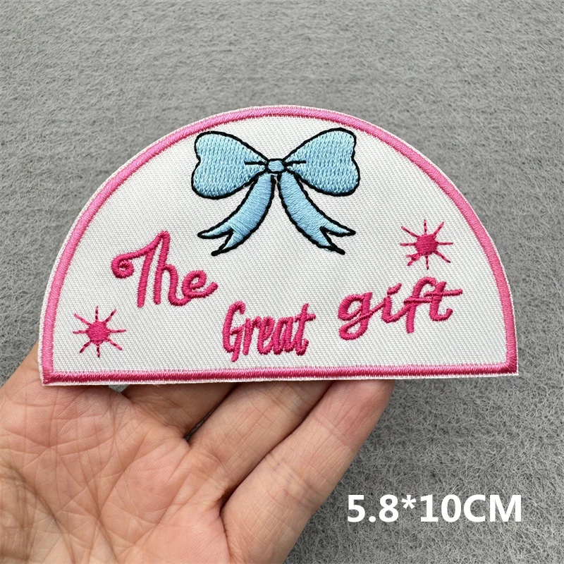 Bunte Buchstaben Slogan Patch Eisen auf Patches für Kleidung Aufkleber Cartoon bestickt Patches auf Kleidung DIY Nähen Applikation – Detail 10