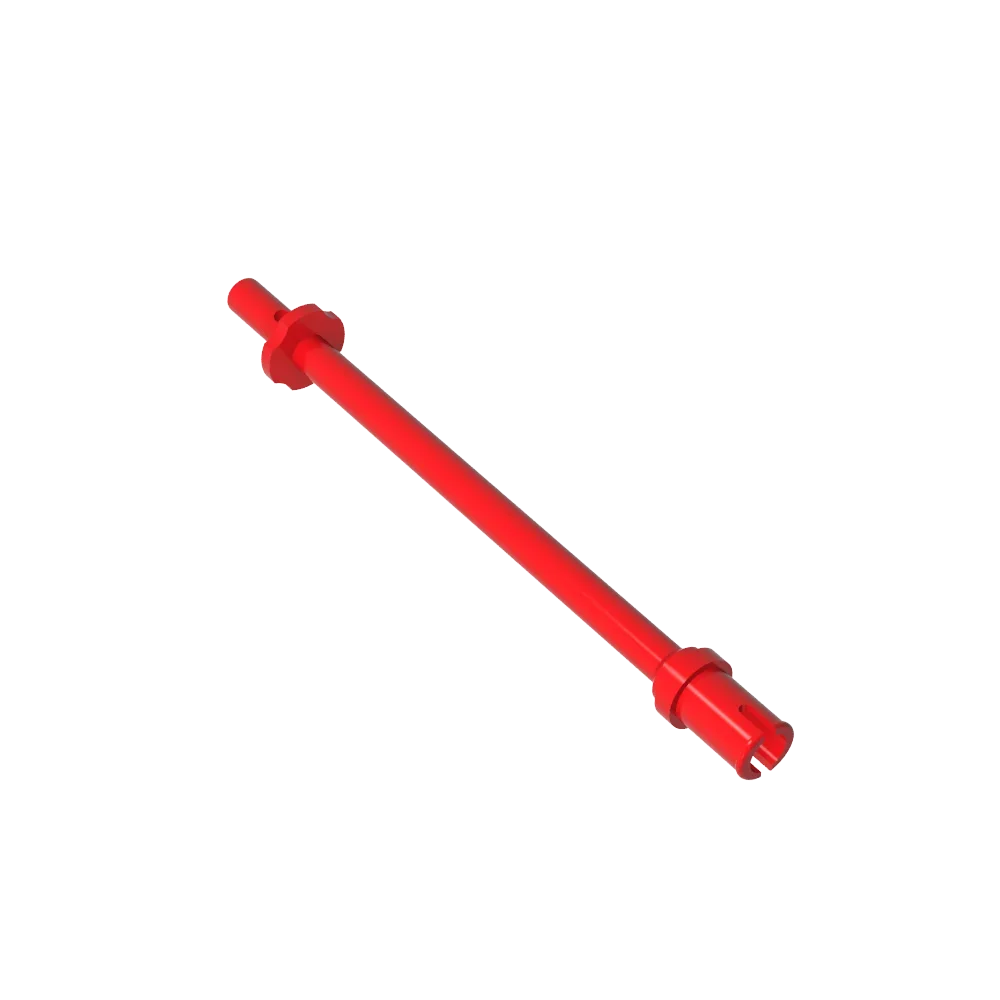 Gobricks Gds-2019 Bar 8L - Two Stop Rings / One Pin, Figura Tecnica Ski Pole [Flat End] Compatibile Con Lego 2714