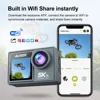 5K Action Camera 4K60FPS Dual IPS Touch LCD WiFi 170° 30M Waterproof 5X Zoom Anti-shake Sports Camera With Remote Control 6