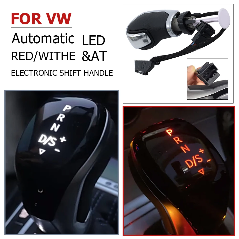 

New Automatic Gear Shift Knob DSG AT LED Electronic Shift Lever Handball For VW Golf 6 7 MK6 MK7 For Passat CC B7 For Jetta MK6