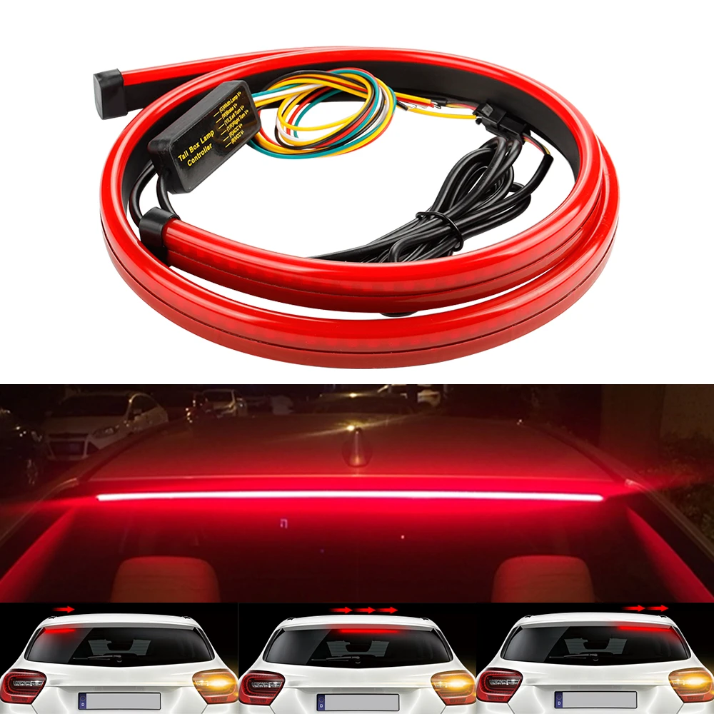 Keen ブレーキライト100cm 12v Ledマウント ユニバーサル 車用 運転停止 警告灯 多機能 3ブレーキライト 信号ランプ Aliexpress