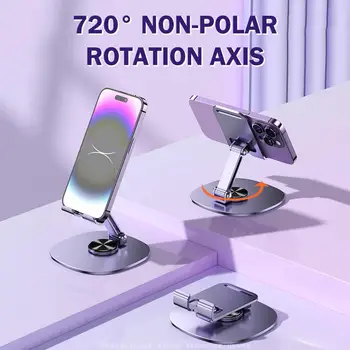Supporto Girevole da Tavolo per Cellulare con Base per Montaggio