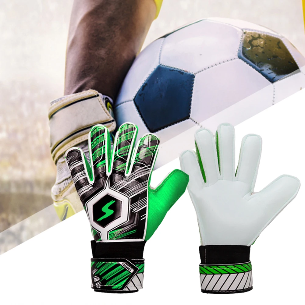 GZKDKZB Goalkeeper Gloves, Football Gloves, Boys, Girls And Youth, Goalkeeper Gloves, For Training And Games, Non-slip, Thick, Wear-resistant And Breathable, Finger Support, Size 6/7/8/9/10