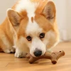 Bite Resistant Pet Dog Chew Toys Molar Teeth Clean Stick Interesting Pine Wood Cute Bone Shape Durable Pet Accessories 3