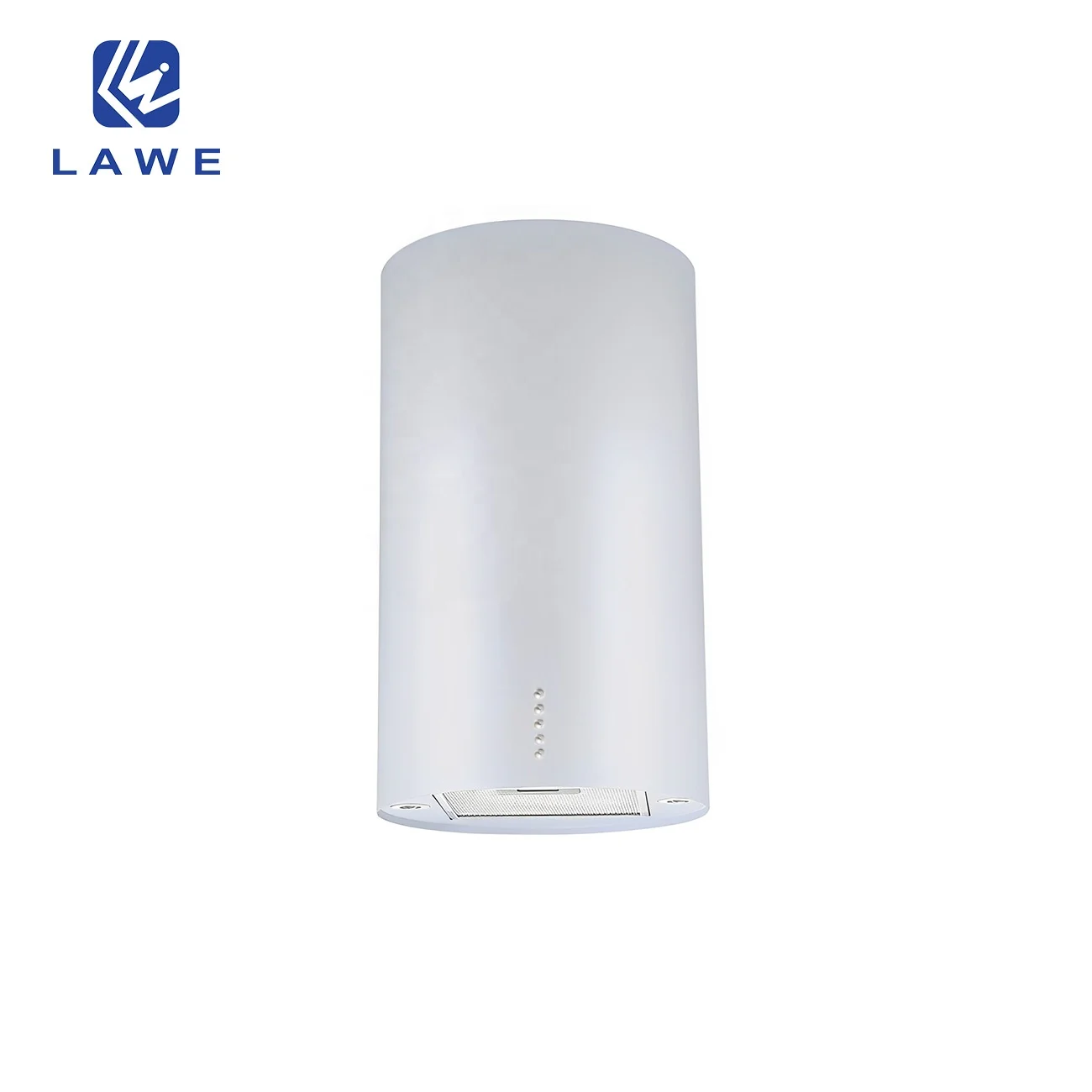 Kitchen Appliance white Color Round installation in Ceiling island range hood with LED light