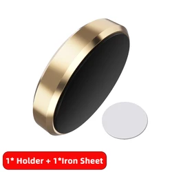 Universal Magnetic Car Phone Holder Dashboard Mount Stand (Gold)