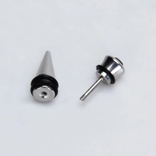 1pc Mens Stainless Steel Ear Stud Earring Agate Gift Jewelry