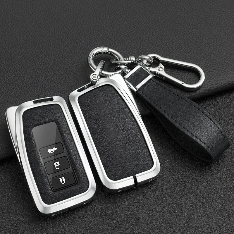 Premium Car Key Cover Case with Keychain and Keyring Accessories