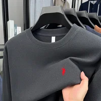 T-shirt à manches longues à col rond élégant et luxueux, un sweat-shirt ample raffiné de la marque Paul qui est tendance pour les hommes 4