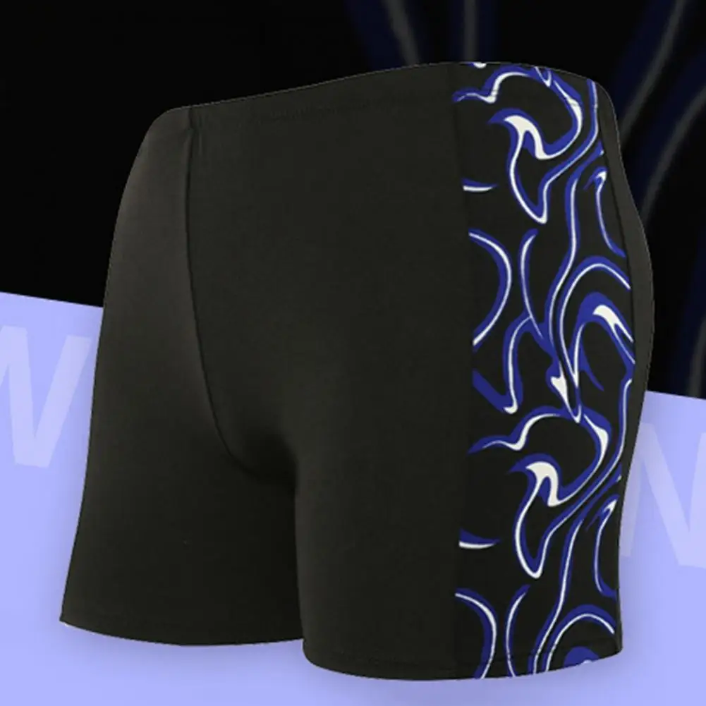 Swim Trunks Swim Shorts Great Trunks Print Quick-drying Swimming Shorts Great Stitching Summer Trunks for Holiday Men
