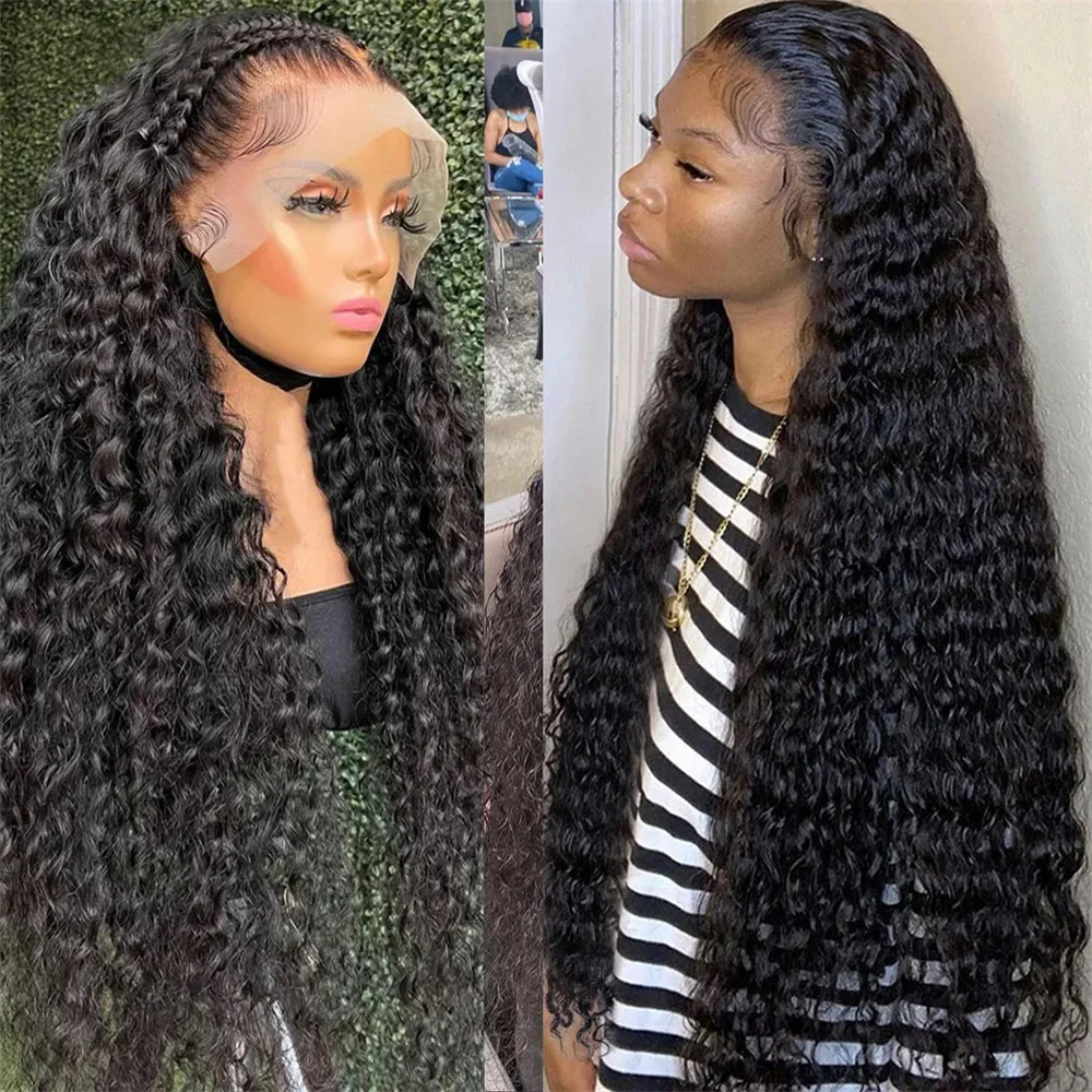 

Brazilian Water Wave 13x4 13x6 HD Lace Front Human Hair Wigs Glueless 150%-180% Density Women Hair