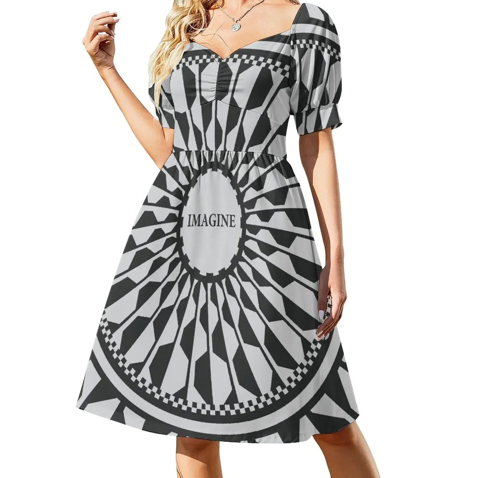 thumbnail image 1 of Imagine - Vestido conmemorativo de manga corta, elegante y chic, para mujer, promoción, vestido morado, vestido de verano para mujer, 1 of 8
