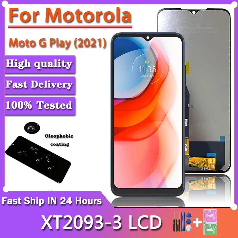 

6.5"inch For Motorola Moto G Play 2021 LCD XT2093-3 XT2093-7 Display Touch Screen Digitizer Assembly G Play (2021) Display