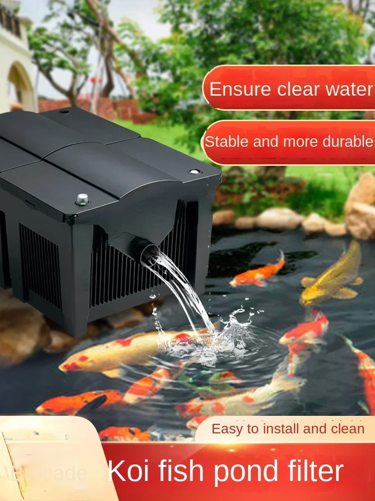 

Koi Fish Pond Filtration Circulation Treatment Equipment Outdoor Courtyard Pond Ecological Filter Box Purification System