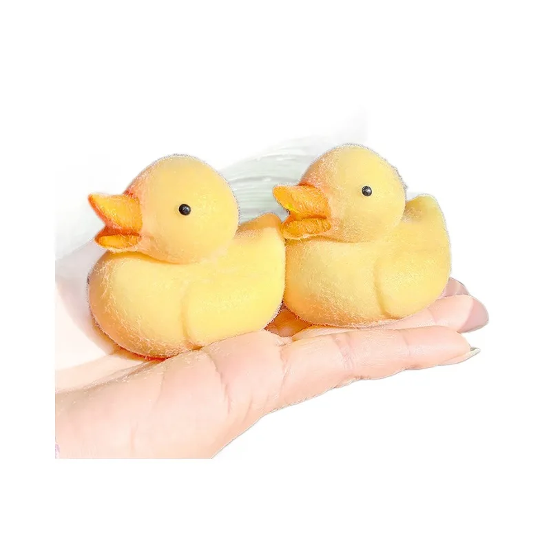 2024 Kawaii Plush Yellow Duck Stress Relief Soft Toy Mochi Taba Squishy New Fidget Toy Pinch Toy Cute Duck Girl Birthday Gift 6
