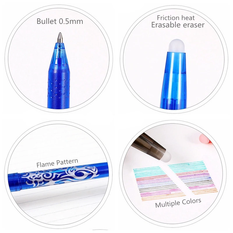 24 PCS Gel Pens Set 0.5mm Black Neutral Water Journal Pens No Bleed Through  Fine Tip for Kawaii Animals School Office Supplies - AliExpress