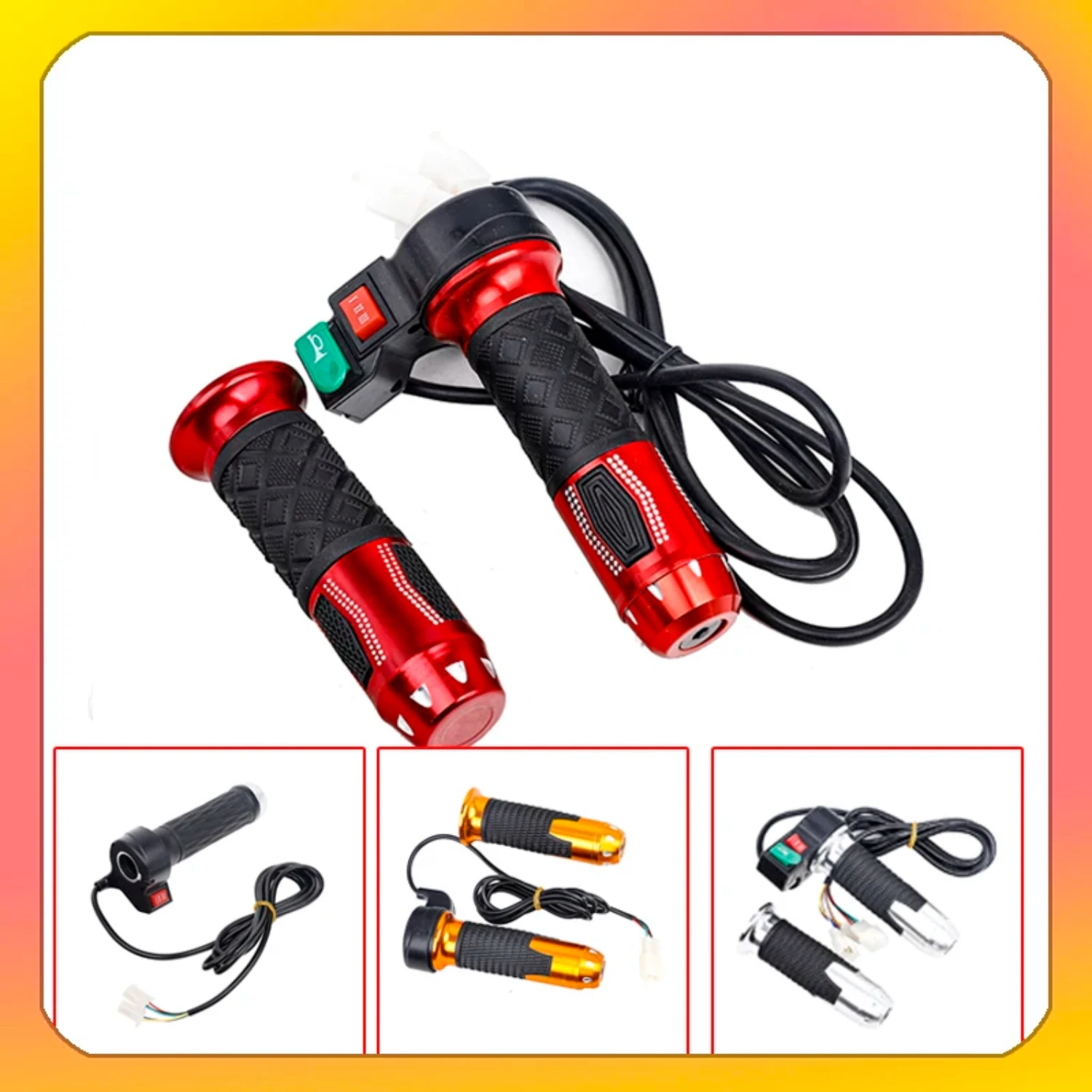 Bicycle High Medium Low Speed Forward Reverse ABS Throttle Acceleration Handle EBike Twist Throttle Parts Ltwoo speed shifter
