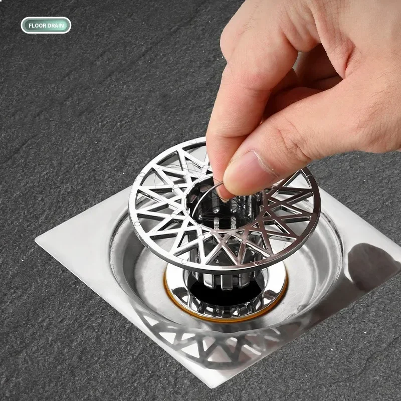 Grille De Drain Douche Attrape-cheveux - Lot De 2, Inox 304, Rond 11 Cm, Bord Silicone - Pour Baignoire, évier