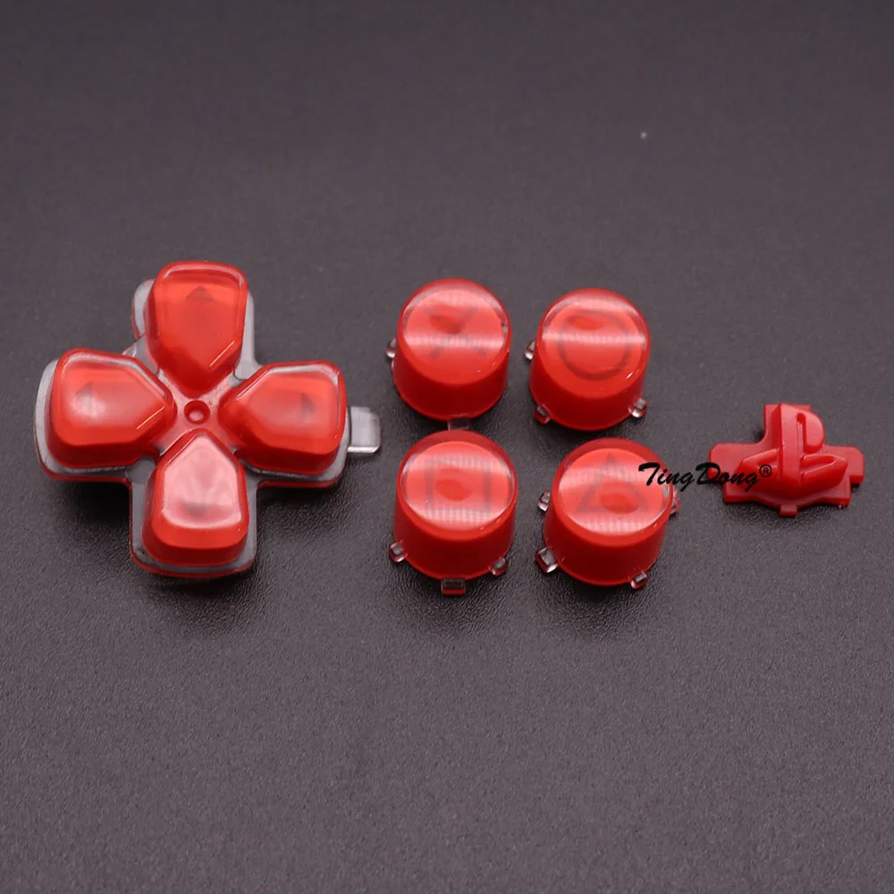 For PS5 Controller Replacement Dpad & ABXY Jelly Buttons Trigger Keys Repair Part Home Button Return Back Power Switch Key