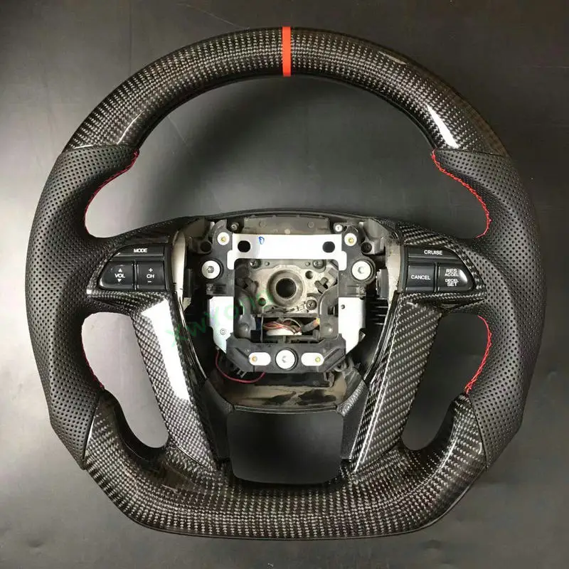 Customized 100 Real Carbon Fiber Car Steering Wheel For Honda Accord 8th Gen 20082012