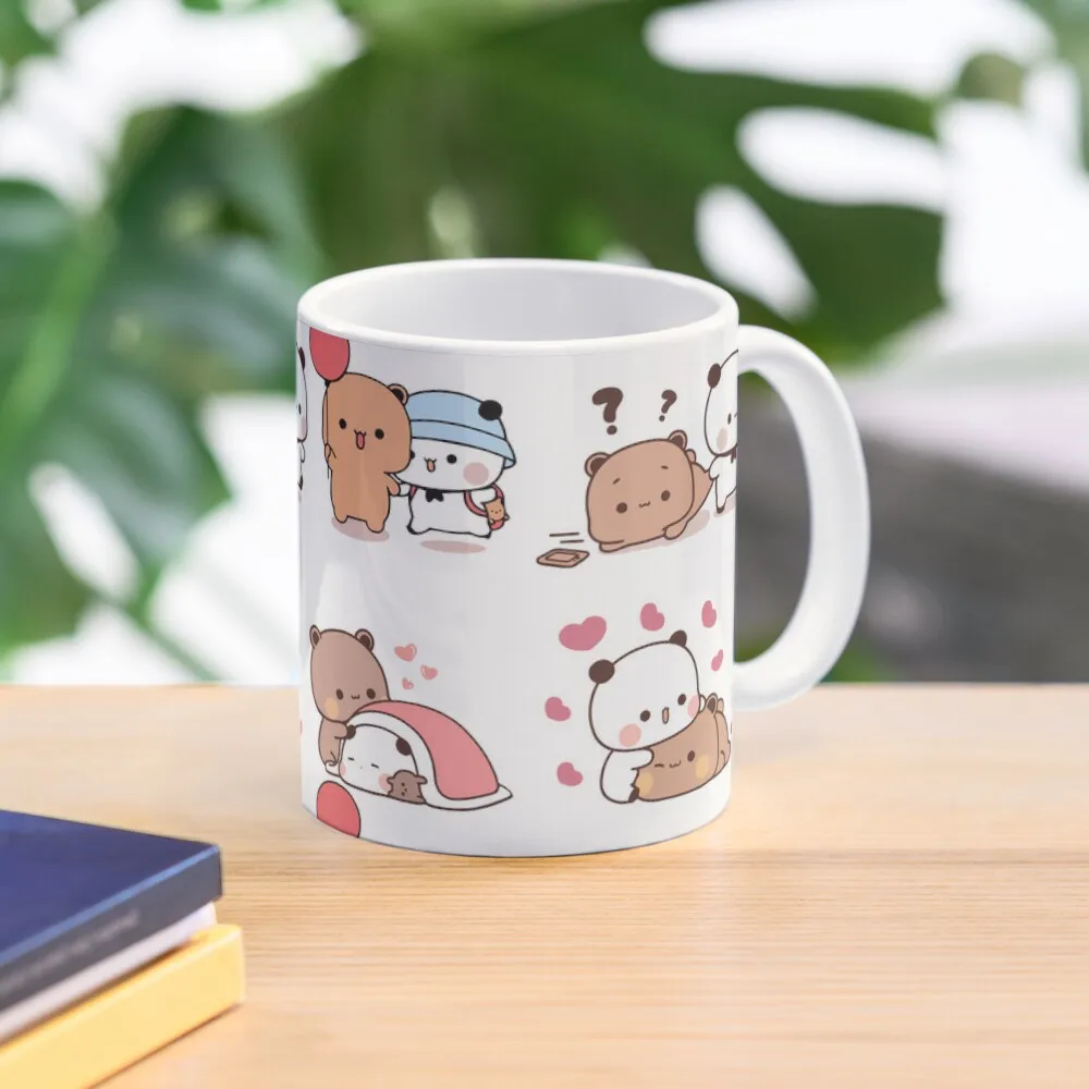 

bear and panda bubu dudu KAWAII Coffee Mug Tea Cup Custom Cup Thermal Cup For Coffee