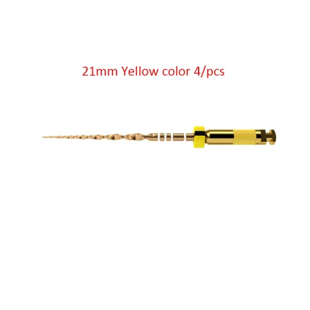 20pcs/5pk Dental Wave taper One Gold Rotary Files Endo Root Canal Treatment Dentistry Instrument Dental Reciprocating Endo Files 5