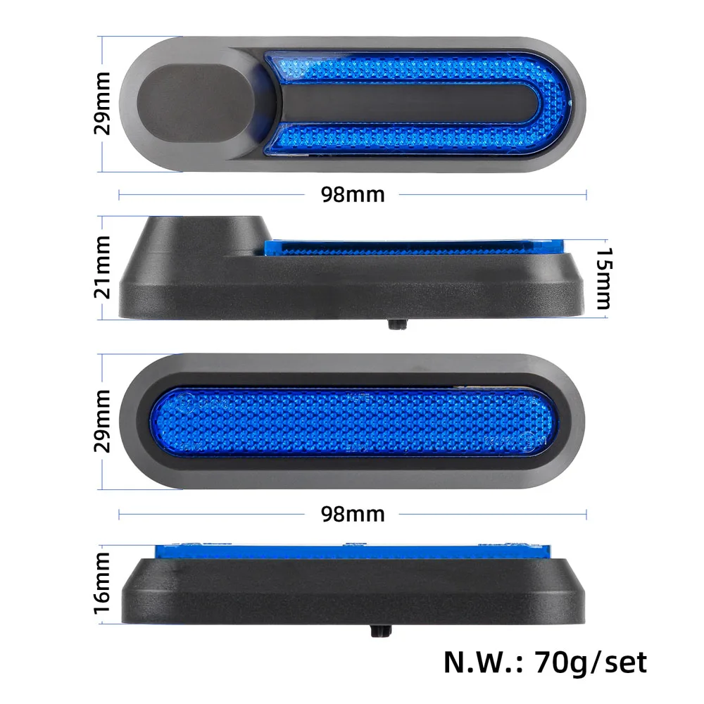Electric scooter protective cover Front Fork Rear Wheel Protection Cover for Xiaomi 1S Pro 2 MI3 Electric Scooter Hub Cap Reflective Protect White Red Blue Shells