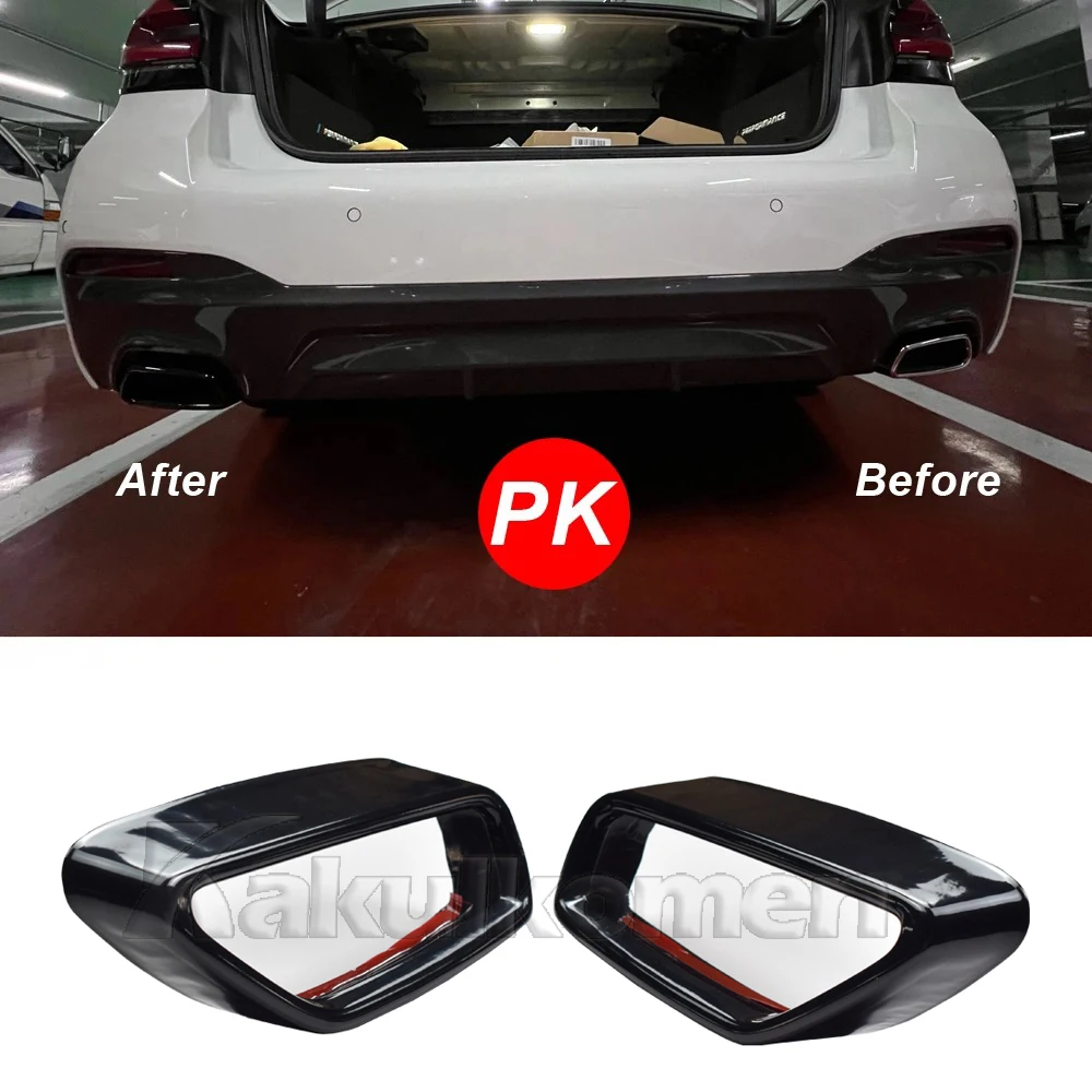 Car Tail Muffler Exhaust Pipe Output Cover Parts for BMW 5 Series G30 G38-External Accessories