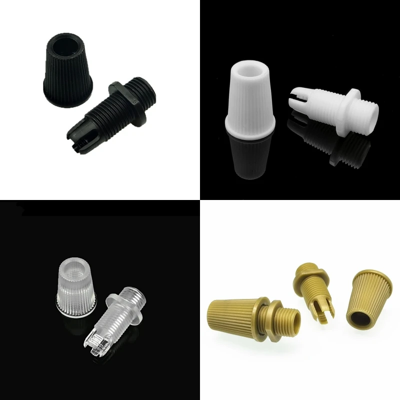 50pcs/pack Pendant lamp wire lock cable plastic cable grips white black transparent brown 007 lamp accessories