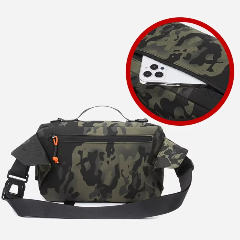 Waterproof Nylon Tactical Fanny Pack for Outdoor Camping Hiking