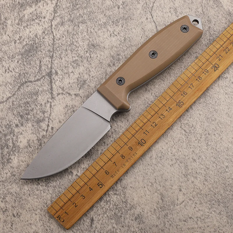 

D2 Steel Survival Hunting Tactical Knife Military G10 Handle Camping Knife Outdoor Survival Self Defense Hand Tool With Scabbard