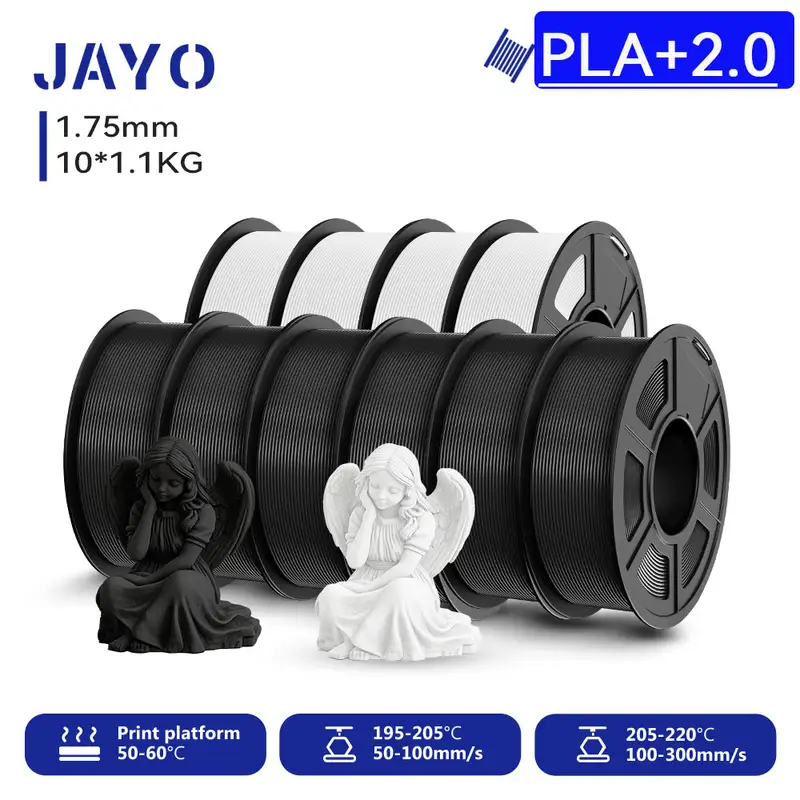 JAYO 3D Printer PLA/PLA Meta/PETG/PLA PLUS/PLA Matte Filament 1.75mm 9/10 Rolls 3D Printing Materials for 3D Printer&3D Pen - Image 30