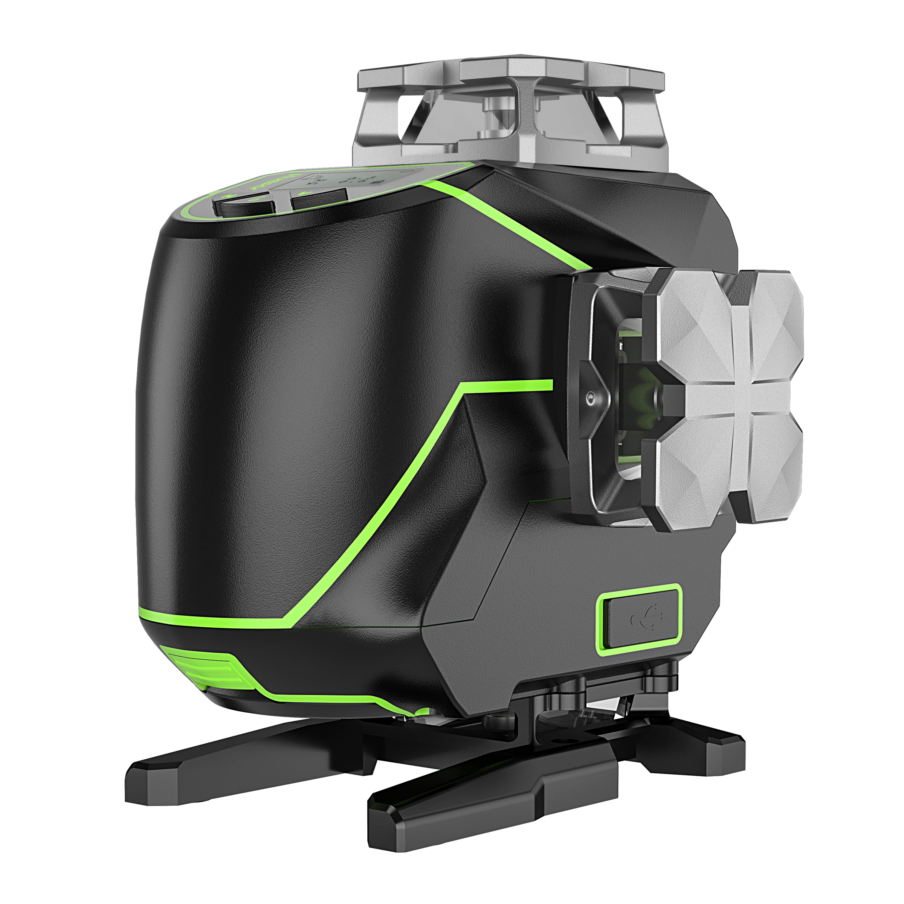 2022 Huepar S04Cg Green Laser Levels Tool Linea Orizzontale Verticale Nivel Self Per Esterno