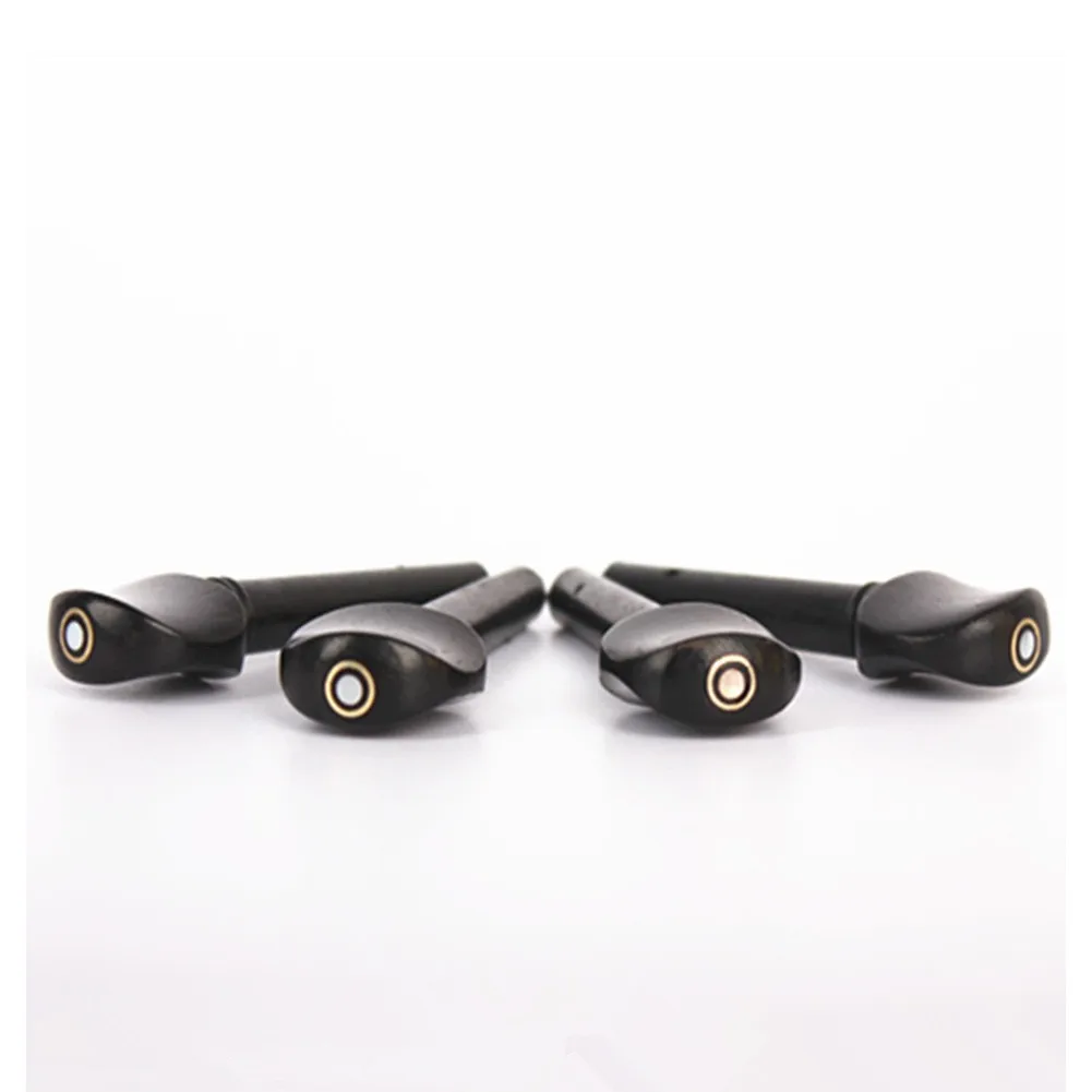 

4pcs Ebony Violin Tuning Pegs 5 Different Sizes For 2/1 & 4/1 & 4/3 & 4/4 & 8/1 Violins Hot Sale Parts Accessories