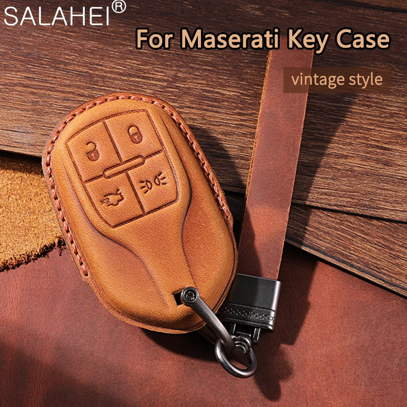 

Fashion Car Remote Key Case Keychain For Maserati Ghibli Levante GranCabrio Quattroporte GT Granturism Auto Interior Accessories